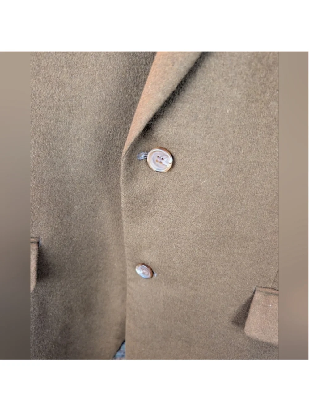 Lauren Ralph Lauren Classic Brown Men's Blazer Size 44L In EUC